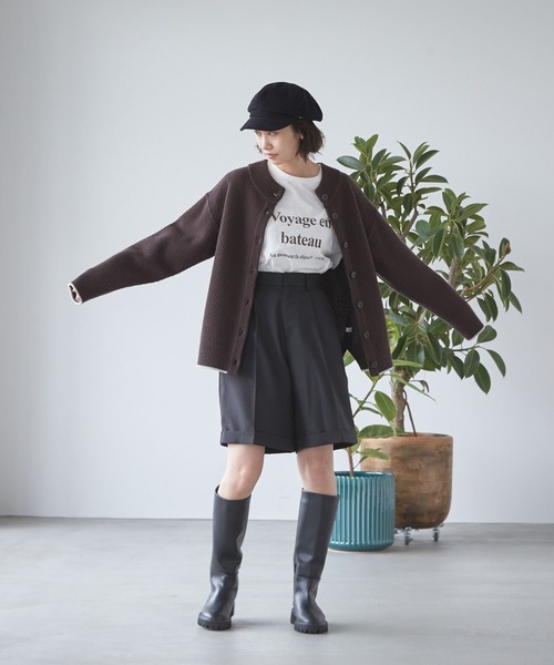新品　ニコアンド　オリジナル　軽量　厚底　ロングブーツ niko and（ニコアンド）の「オリジナル軽量厚底ロングブーツ