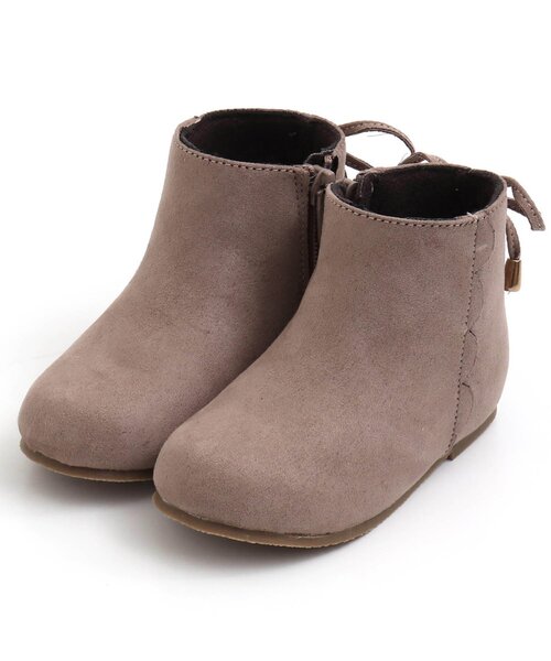 apres les cours（アプレレクール）の「スカラップリボンブーツ（ブーツ・キッズ・ベージュ/ブラウン・15 /20/18/17/19/14/16）」の12枚目の写真