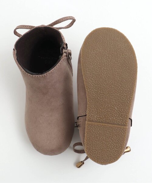 apres les cours（アプレレクール）の「スカラップリボンブーツ（ブーツ・キッズ・ベージュ/ブラウン・15 /20/18/17/19/14/16）」の18枚目の写真