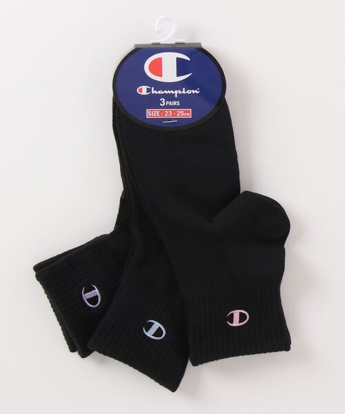 Champion(チャンピオン)の「【Champion/チャンピオン】レディース 【3足組】クォーターレングスソックス 刺繍ロゴ【ノンパイル】(ソックス/靴下・レディース・ホワイト/ブラック/その他/シルバーグレー・SMALL)」の14枚目の写真
