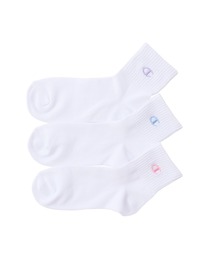 Champion | 【Champion/チャンピオン】レディース 【3足組】クォーターレングスソックス 刺繍ロゴ【ノンパイル】(ソックス/靴下)