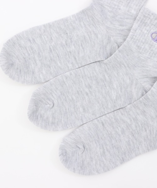 Champion(チャンピオン)の「【Champion/チャンピオン】レディース 【3足組】クォーターレングスソックス 刺繍ロゴ【ノンパイル】(ソックス/靴下・レディース・ホワイト/ブラック/その他/シルバーグレー・SMALL)」の9枚目の写真
