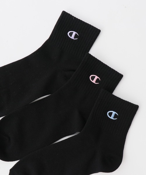 Champion(チャンピオン)の「【Champion/チャンピオン】レディース 【3足組】クォーターレングスソックス 刺繍ロゴ【ノンパイル】(ソックス/靴下・レディース・ホワイト/ブラック/その他/シルバーグレー・SMALL)」の8枚目の写真