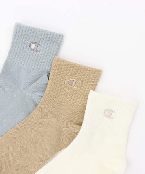 Champion(チャンピオン)の「【Champion/チャンピオン】レディース 【3足組】クォーターレングスソックス 刺繍ロゴ【ノンパイル】(ソックス/靴下・レディース・ホワイト/ブラック/その他/シルバーグレー・SMALL)」の12枚目の写真