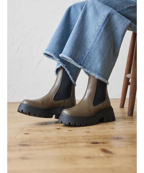 AMERICAN HOLIC(アメリカンホリック)の「ボリュームソールチェルシーブーツ(ブーツ・レディース・ブラック/カーキ・S/M/L)」の9枚目の写真