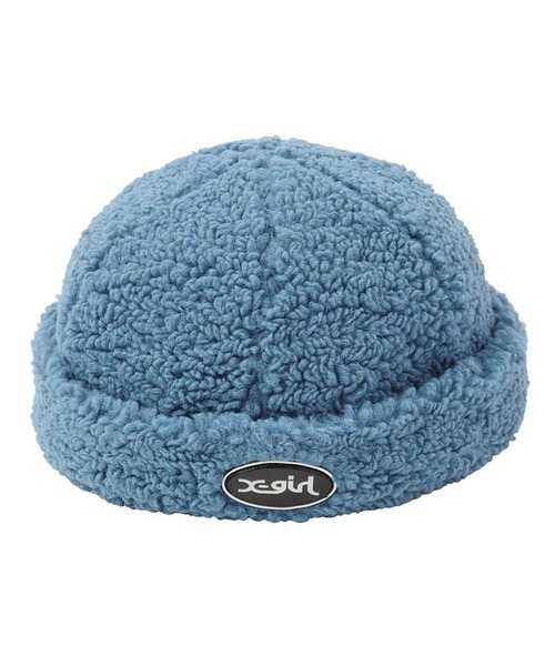 X-girl（エックスガール）の「BOA WATCH CAP（キャップ・レディース・ブラック/ベージュ/ブルー・ONE SIZE）」の4枚目の写真