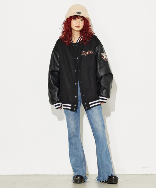 X-girl（エックスガール）の「BOA WATCH CAP（キャップ・レディース・ブラック/ベージュ/ブルー・ONE SIZE）」の13枚目の写真