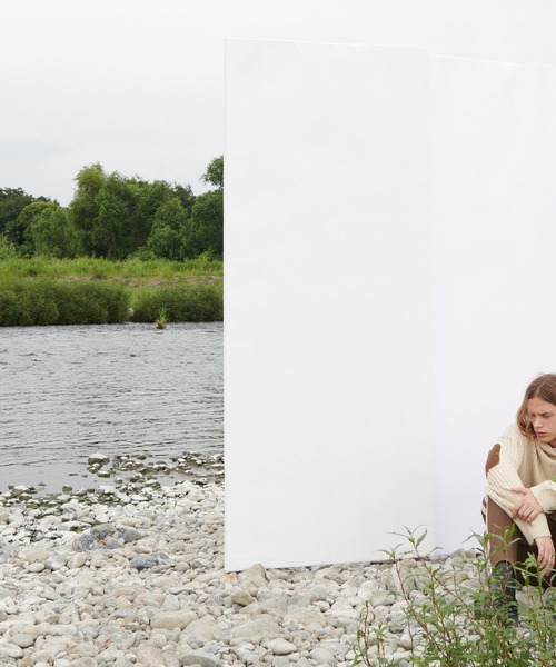 WONDER WONDER（ワンダーワンダー）の「エルボーパッチ ハイネックニット（ニット/セーター・メンズ・ベージュ/グリーン/ダークグレー・M/L）」の15枚目の写真