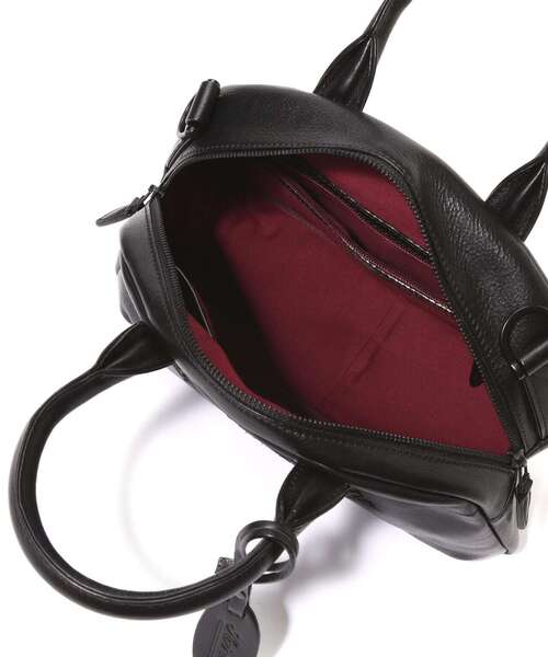 AVIREX バーシティーレザーミニボストンバッグ AVIREX（アヴィレックス）の「VARSITY LEATHER MINI-BOSTON BAG
