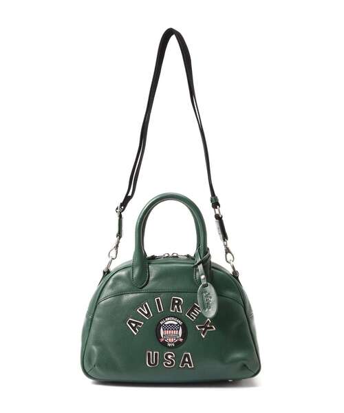 AVIREX バーシティーレザーミニボストンバッグ 直営店限定》VARSITY LEATHER MINI-BOSTON BAG/ バーシティー