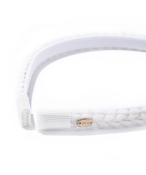 IRIS47（イリスフォーセブン）の「【IRIS 47】trim head band HB25　※（カチューシャ・レディース・ブラック/ホワイト・FREE）」の5枚目の写真