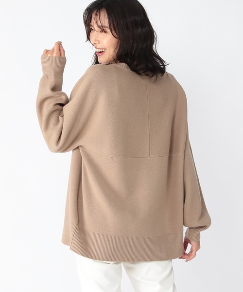 BARNYARDSTORM（バンヤードストーム）の「BARNYARDSTORM / スウェットライクニット（ニット/セーター・レディース・ベージュ/ネイビー/オフホワイト/ピンクベージュ・1/2/0）」の13枚目の写真