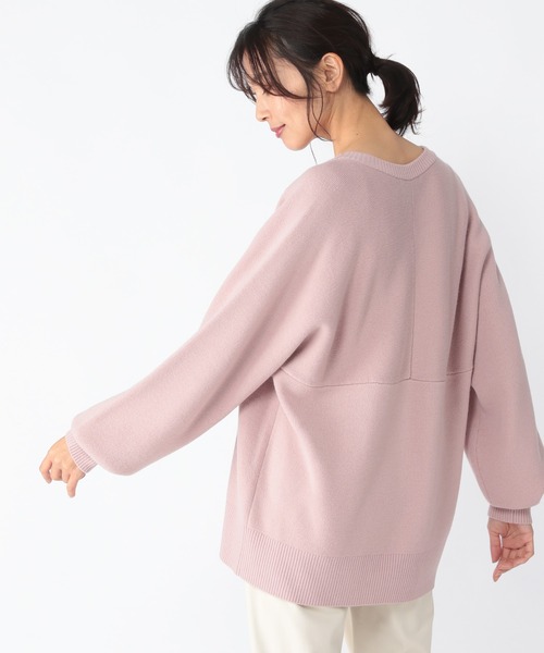 BARNYARDSTORM（バンヤードストーム）の「BARNYARDSTORM / スウェットライクニット（ニット/セーター・レディース・ベージュ/ネイビー/オフホワイト/ピンクベージュ・1/2/0）」の10枚目の写真