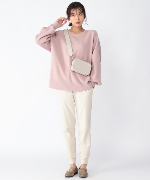 BARNYARDSTORM（バンヤードストーム）の「BARNYARDSTORM / スウェットライクニット（ニット/セーター・レディース・ベージュ/ネイビー/オフホワイト/ピンクベージュ・1/2/0）」の18枚目の写真