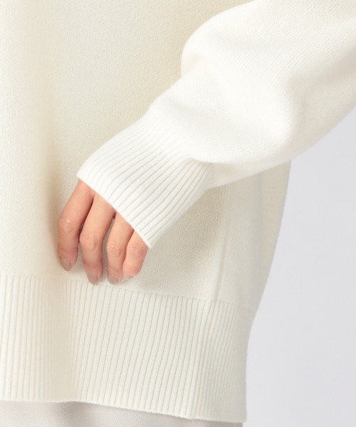 BARNYARDSTORM（バンヤードストーム）の「BARNYARDSTORM / スウェットライクニット（ニット/セーター・レディース・ベージュ/ネイビー/オフホワイト/ピンクベージュ・1/2/0）」の8枚目の写真