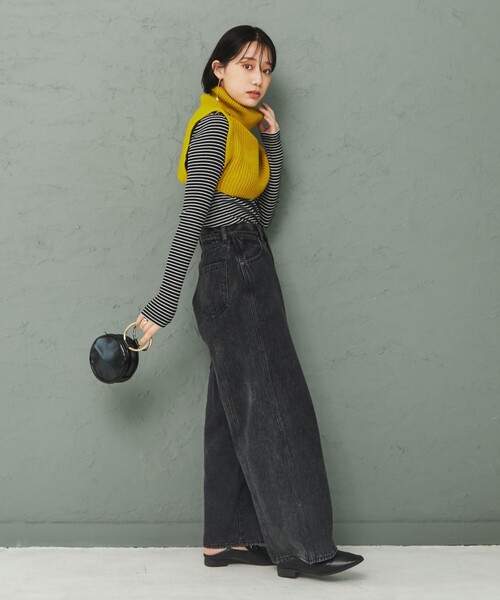 coen(コーエン)の「タートルニットスヌード(ネックウォーマー/スヌード・レディース・ベージュ/グレー/ライム/オフホワイト・FREE)」の21枚目の写真