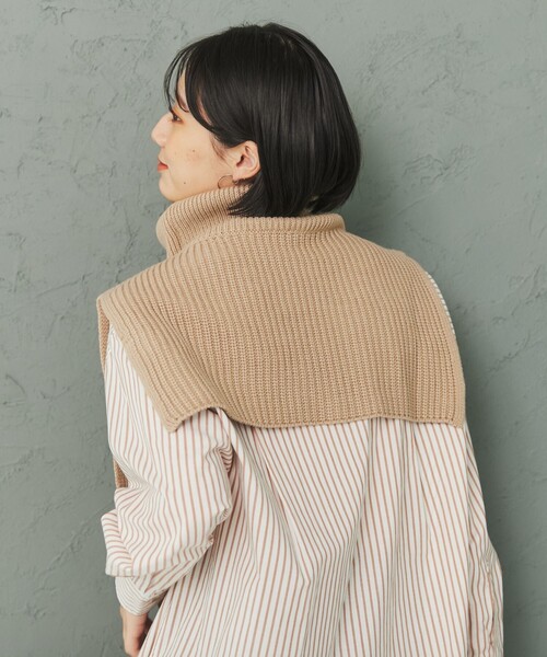 coen(コーエン)の「タートルニットスヌード(ネックウォーマー/スヌード・レディース・ベージュ/グレー/ライム/オフホワイト・FREE)」の16枚目の写真