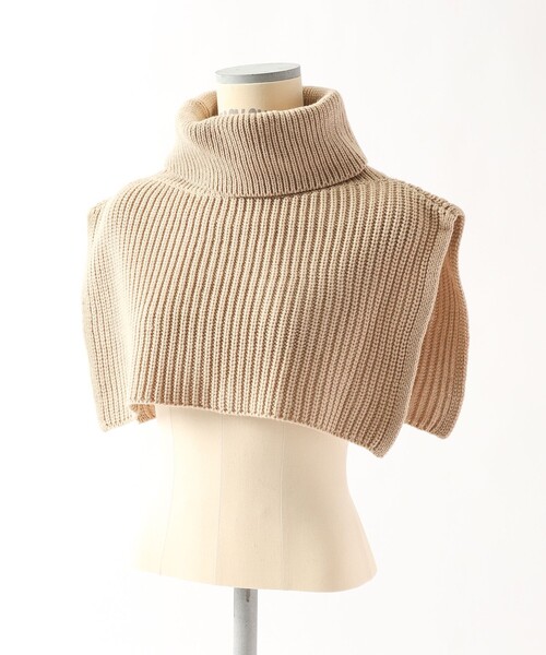 coen(コーエン)の「タートルニットスヌード(ネックウォーマー/スヌード・レディース・ベージュ/グレー/ライム/オフホワイト・FREE)」の9枚目の写真
