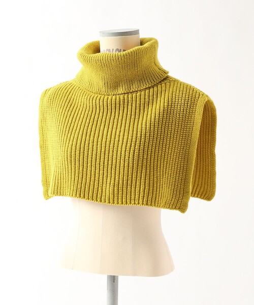 coen(コーエン)の「タートルニットスヌード(ネックウォーマー/スヌード・レディース・ベージュ/グレー/ライム/オフホワイト・FREE)」の7枚目の写真