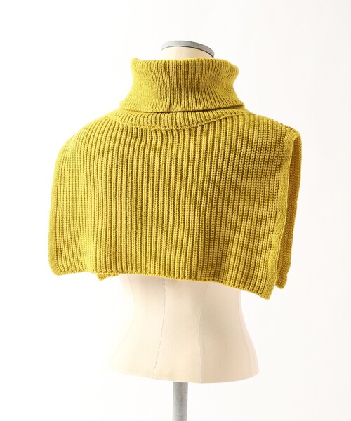 coen(コーエン)の「タートルニットスヌード(ネックウォーマー/スヌード・レディース・ベージュ/グレー/ライム/オフホワイト・FREE)」の5枚目の写真