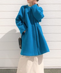 Q | ノーカラーミドルコート(ノーカラーコート)