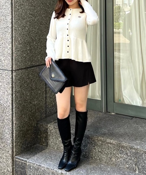 ROYAL PARTY(ロイヤルパーティー)の「ミニスリットショートパンツ(その他パンツ・レディース・ベージュ/オフホワイト/ブラック・FREE)」の22枚目の写真