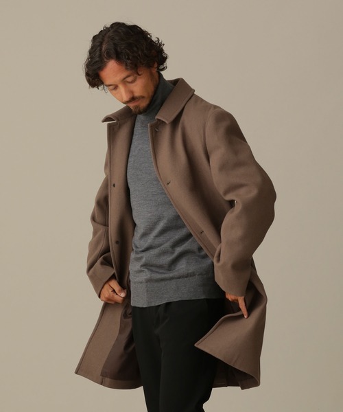 nano・universe(ナノユニバース)の「LB.04/フレキシブルメルトンステンカラーコート(ステンカラーコート)」 - WEAR