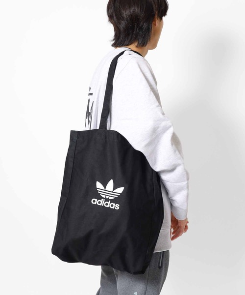 adidas（アディダス）の「adidas/アディダス ADICOLOR SHOPPR BAG トートバック（トートバッグ・メンズ・ブラック・FREE）」の11枚目の写真
