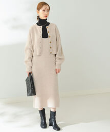 B:MING by BEAMS | B:MING by BEAMS / ニットカーディガン × キャミワンピース 22AW(ワンピース)