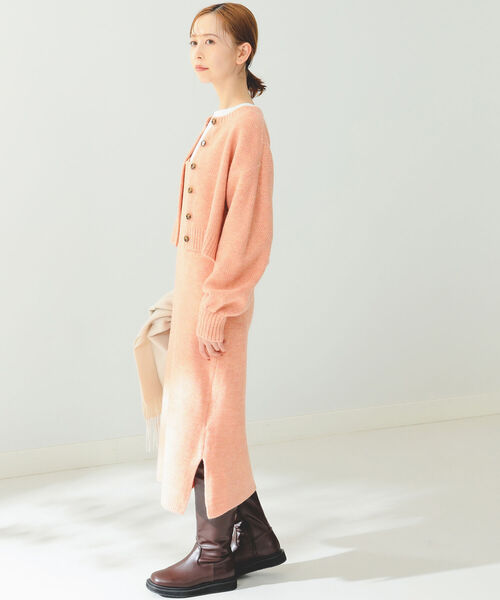 B:MING by BEAMS（ビーミングバイビームス）の「B:MING by BEAMS / ニットカーディガン × キャミワンピース（ワンピース・レディース・グレー/ベージュ/オレンジ・FREE）」の11枚目の写真