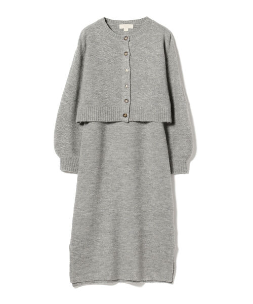 B:MING by BEAMS（ビーミングバイビームス）の「B:MING by BEAMS / ニットカーディガン × キャミワンピース（ワンピース・レディース・グレー/ベージュ/オレンジ・FREE）」の14枚目の写真