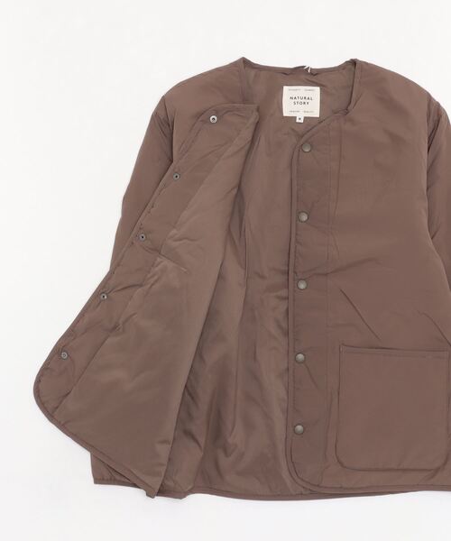 セール】リップストップ ノーカラー スナップボタン ブルゾン