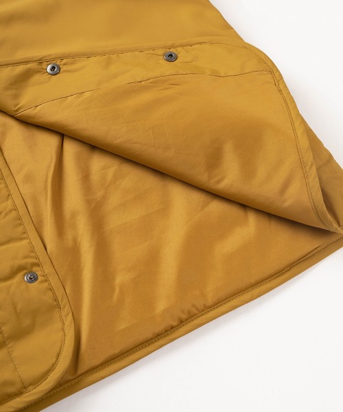 make a ray!(メイク ア レイ!)の「リップストップ ノーカラー スナップボタン ブルゾン/【撥水】(ブルゾン・メンズ・マスタード/ダークブルー/ブラック/グレー/ライトブラウン・M/L/XL)」の11枚目の写真