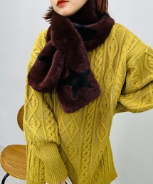 オシャレに防寒対策　スターパッチクロスティペット