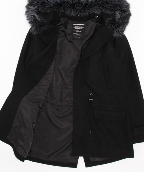 semantic design（セマンティックデザイン）の「セマンティックデザイン/semantic design NOBILITY フードファー脱着メルトンコート（その他アウター・メンズ・ブラック・MEDIUM/LARGE/S/X-LARGE）」の2枚目の写真