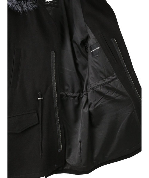 semantic design（セマンティックデザイン）の「セマンティックデザイン/semantic design NOBILITY フードファー脱着メルトンコート（その他アウター・メンズ・ブラック・MEDIUM/LARGE/S/X-LARGE）」の8枚目の写真