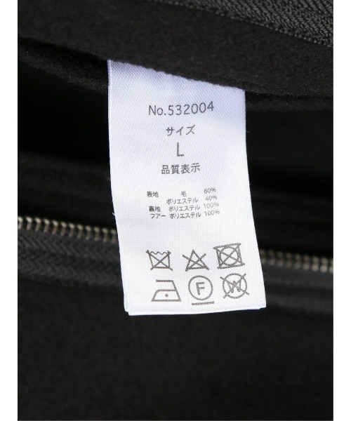 semantic design（セマンティックデザイン）の「セマンティックデザイン/semantic design NOBILITY フードファー脱着メルトンコート（その他アウター・メンズ・ブラック・MEDIUM/LARGE/S/X-LARGE）」の10枚目の写真