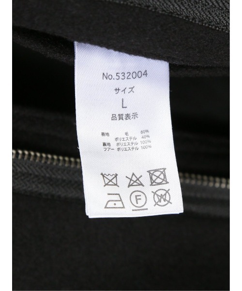 semantic design（セマンティックデザイン）の「セマンティックデザイン/semantic design NOBILITY フードファー脱着メルトンコート（その他アウター・メンズ・ブラック・MEDIUM/LARGE/S/X-LARGE）」の19枚目の写真