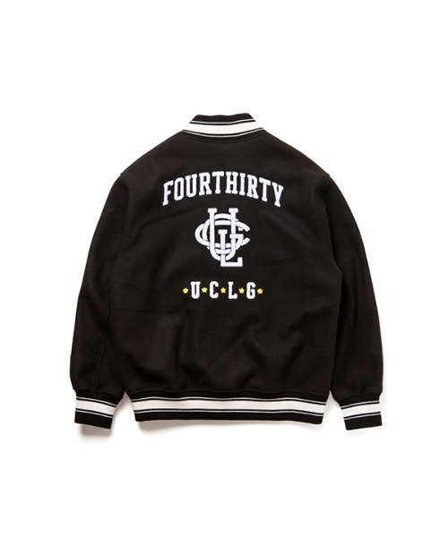 430(フォーサーティ)の「【430】WOOL STUDIUM JACKET(スタジャン・メンズ・ブラック・2/3/1)」の8枚目の写真