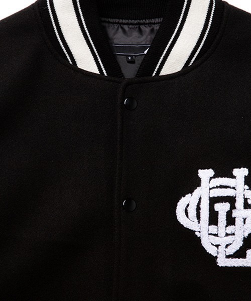 430(フォーサーティ)の「【430】WOOL STUDIUM JACKET(スタジャン・メンズ・ブラック・2/3/1)」の5枚目の写真