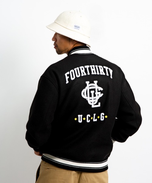 430(フォーサーティ)の「【430】WOOL STUDIUM JACKET(スタジャン・メンズ・ブラック・2/3/1)」の12枚目の写真