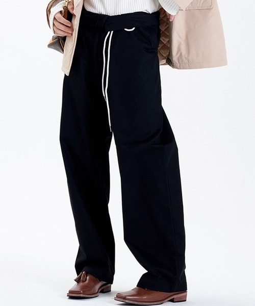 LA MER MA MAISON（ラメルマメゾン）の「LA MER MA MAISON／ローライズパンツ 2172955（その他パンツ・メンズ・ベージュ/ブラック・LARGE/MEDIUM）」の6枚目の写真