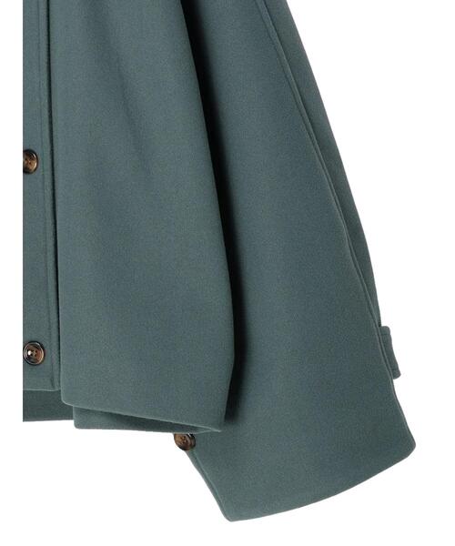 koe（コエ）の「スタンドカラーショートコート（その他アウター・レディース・グリーン/ベージュ/ブラック・FREE）」の19枚目の写真