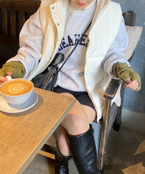 Ambre Ciel(アンブルシエル)の「中綿ダウンベスト/【WEB/EC限定商品】(ダウンベスト・レディース・アイボリー・FREE)」の2枚目の写真