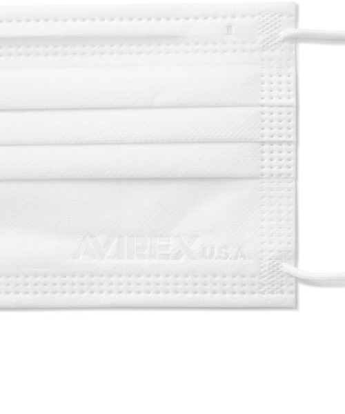 AVIREX（アヴィレックス）の「【直営店限定】PLEATED FACE MASK 10 pieces set / プリーツ 不織布 マスク / AVIREX / アヴィレックス（マスク・メンズ・ブラック/ホワイト・F）」の9枚目の写真