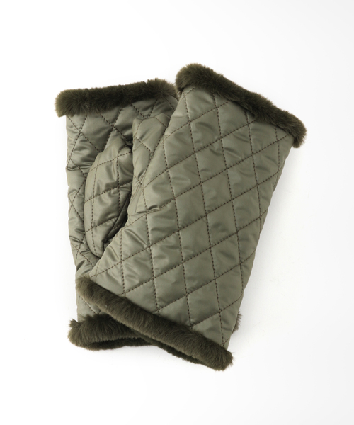 JOURNAL STANDARD（ジャーナルスタンダード）の「【ALPO/アルポ】キルティンググローブ（手袋・レディース・カーキ/ブラック・FREE）」の3枚目の写真