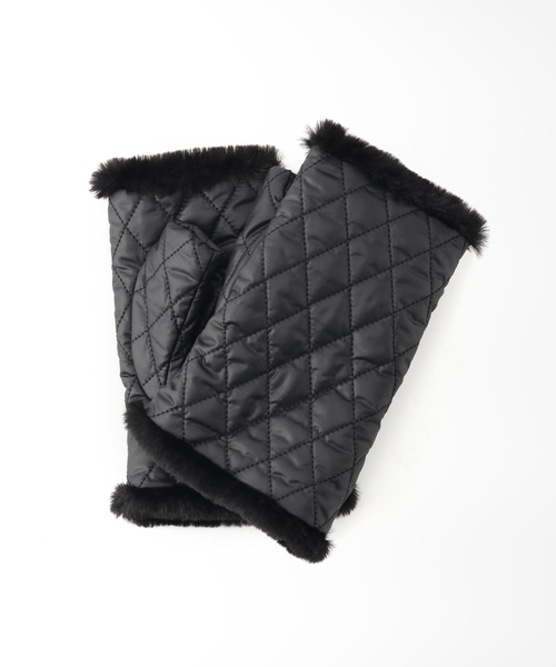 JOURNAL STANDARD（ジャーナルスタンダード）の「【ALPO/アルポ】キルティンググローブ（手袋・レディース・カーキ/ブラック・FREE）」の4枚目の写真