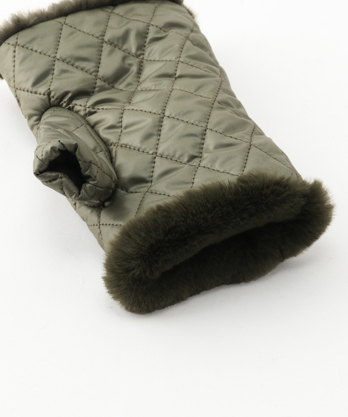 JOURNAL STANDARD（ジャーナルスタンダード）の「【ALPO/アルポ】キルティンググローブ（手袋・レディース・カーキ/ブラック・FREE）」の8枚目の写真