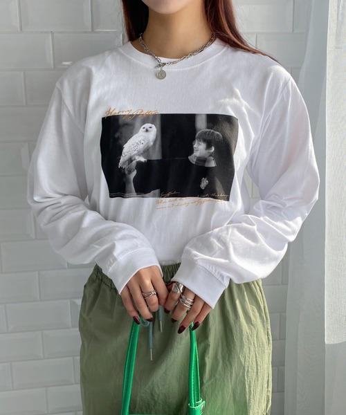 tシャツ ハリー・ポッター/ハリー・ポッター/FinalCut/ロングスリーブTシャツ/ハリーポッター/ヘドウィッグ/映画/フォトTシャツ レディース ハリー・ポッター/ハリー・ポッター/FinalCut/ロングスリーブT