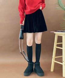 ベルベットミニスカートパンツ